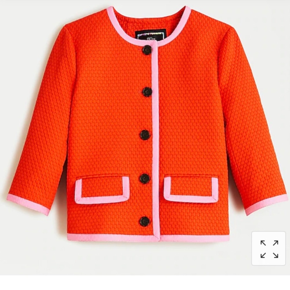 J. Crew Pippa Jacket NWT (Size 6) in Brilliant Sunset